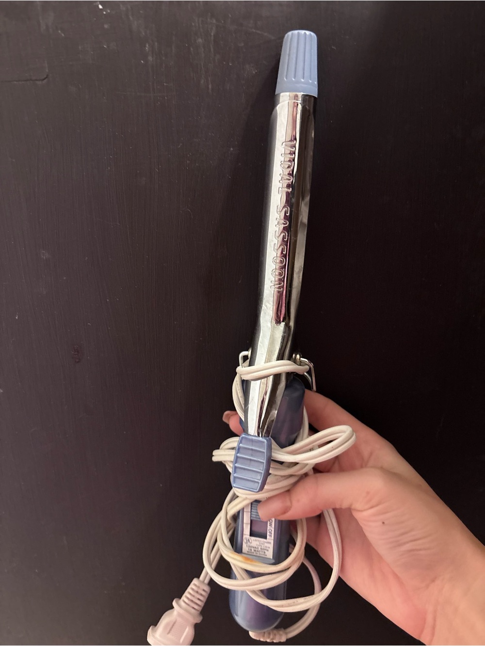 Blue and Silver Curling Iron Hair Styler - Unbranded